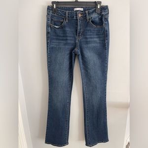 #BootcutFlaredBlueJeans